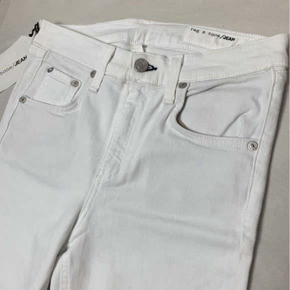 rag & bone bright white crop flare 26 - Picture 4 of 9